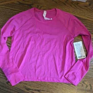 Lululemon Sonic Pink Long Sleeve Top 14 Swiftly Tech Long Sleeve 2.0 Race Length
